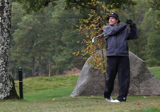 Todd eyeing his approach.