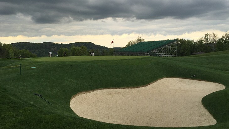 A view from behind the green at No. 17. Get too...
